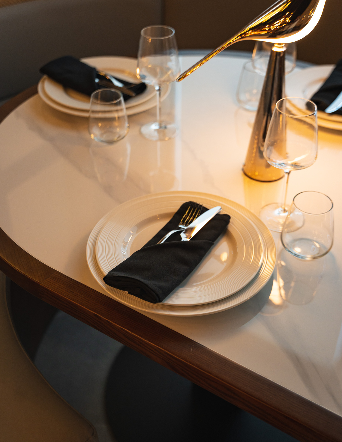 The table, laid