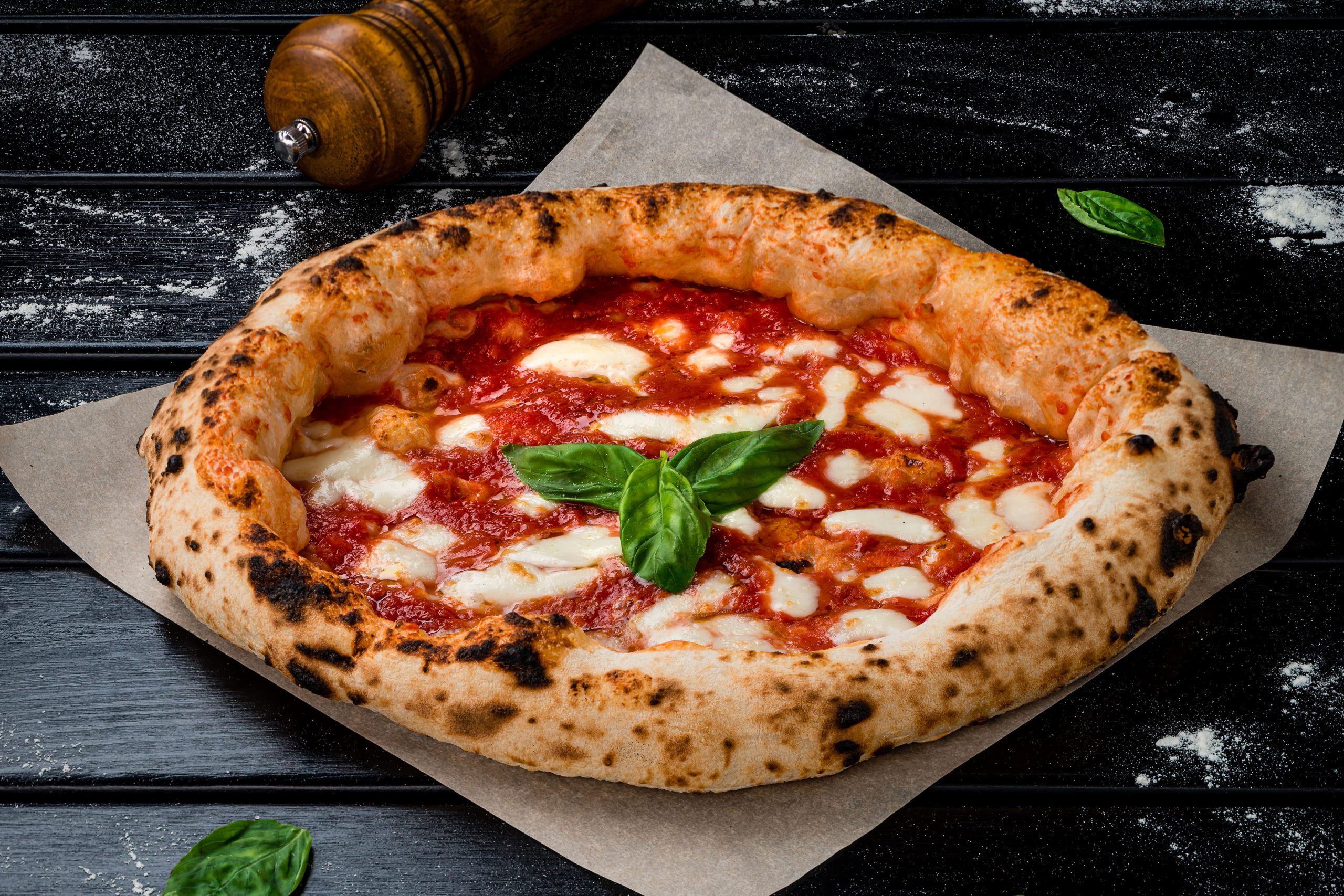 Margherita from the oven